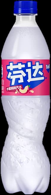 Fanta White Peach from China, 500ml bottle