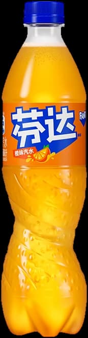 Fanta Orange from China, 500ml bottle