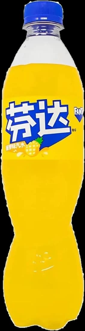 Fanta Pineapple from China, 500ml bottle