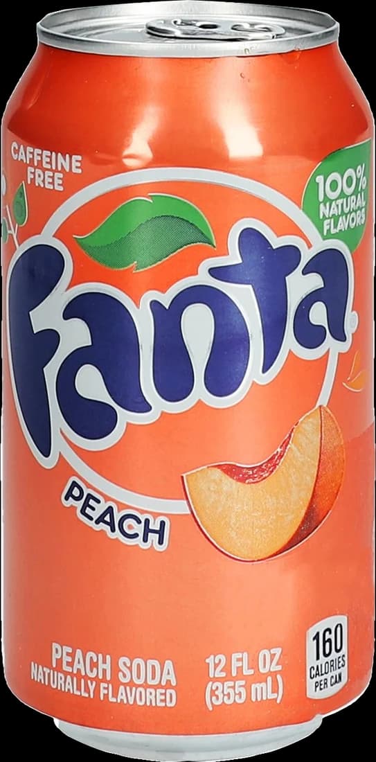 Fanta Peach from the USA, 355ml can