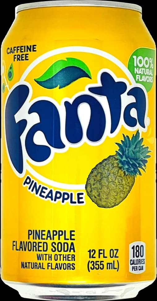 Fanta Pineapple from the USA, 355ml can