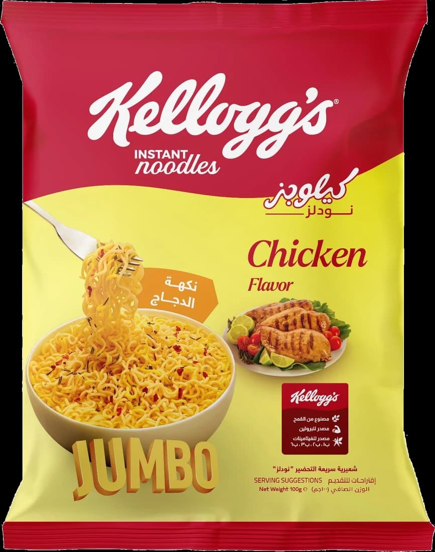 Kellogg’s Jumbo instant noodles, Chicken flavour, 100g pack